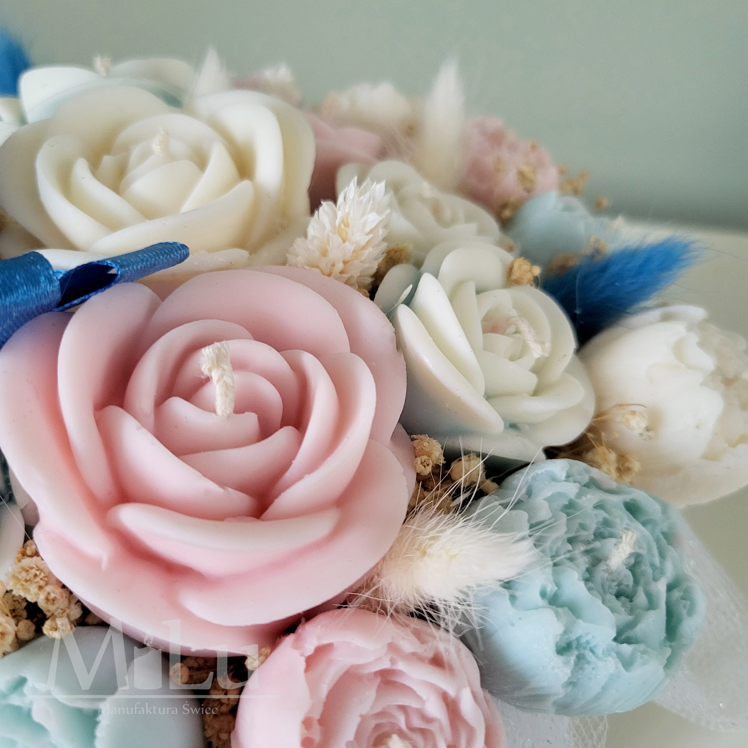 Pastelowa Harmonia Błękitu i Różu XL - obrazek 3