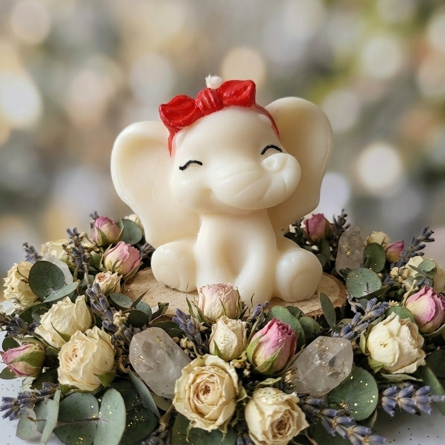 Radość w Czerwonej Kokardzie świeca sojowa